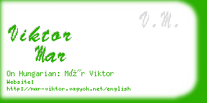 viktor mar business card